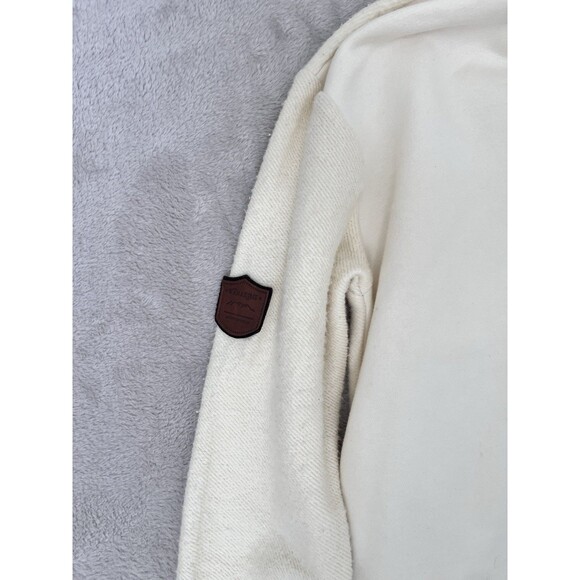 Wanakome Sweatshirt Womens XS Cream Funnel Turtleneck Cowl Pullover Terry - Picture 11 of 11